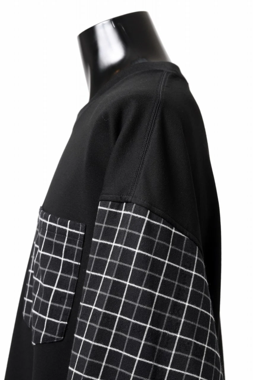 mastermind JAPAN DOCKING OVER TOPS / BOXY FIT (BLACK x BLACK PLAID) - Image 14