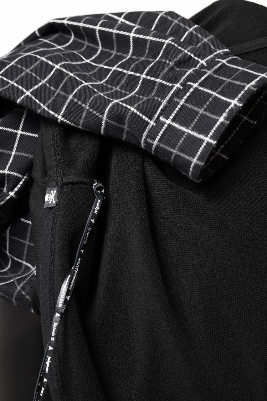 mastermind JAPAN DOCKING OVER TOPS / BOXY FIT (BLACK x BLACK PLAID) - Image 17
