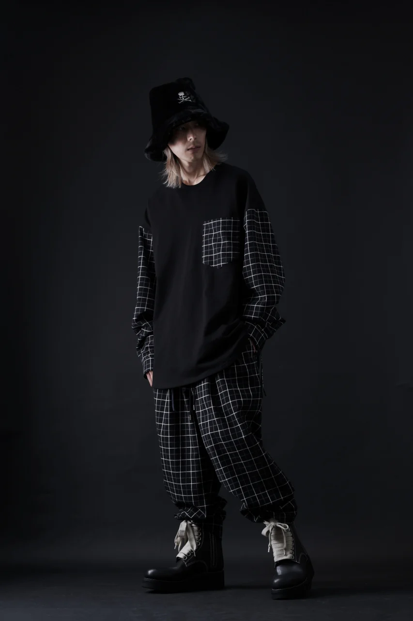 mastermind JAPAN DOCKING OVER TOPS / BOXY FIT (BLACK x BLACK PLAID) - Image 18