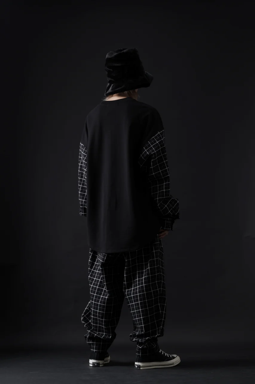 mastermind JAPAN DOCKING OVER TOPS / BOXY FIT (BLACK x BLACK PLAID) - Image 22