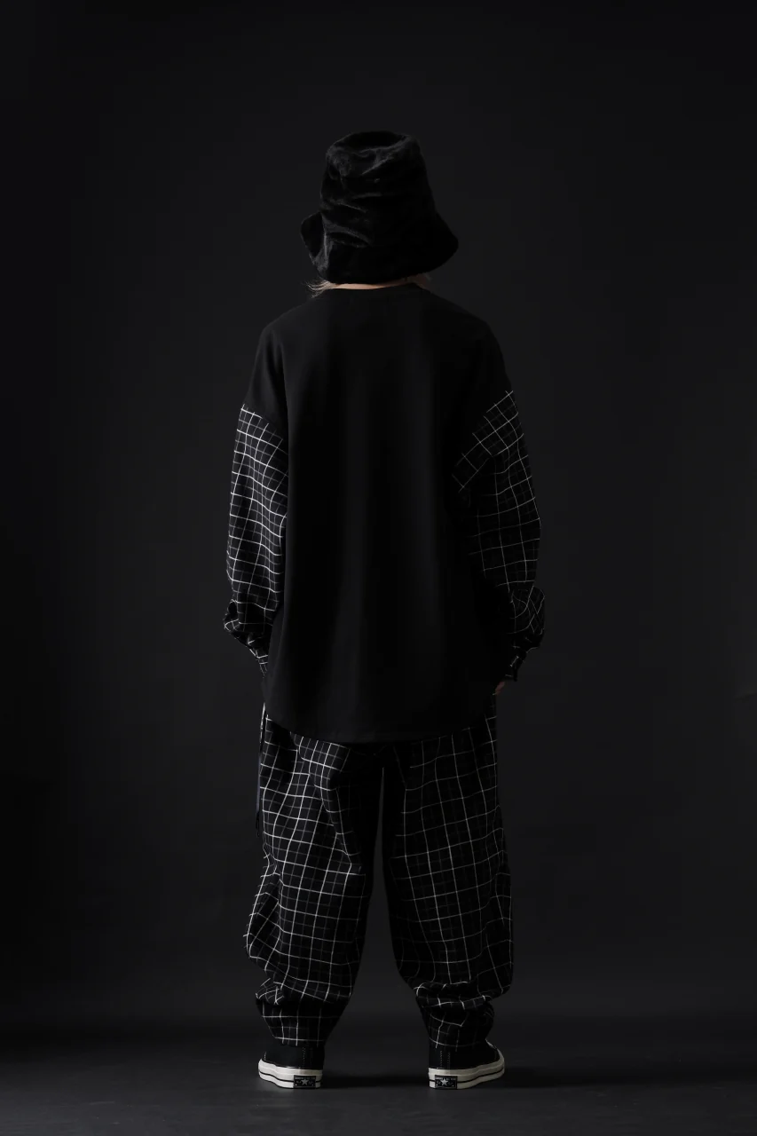 mastermind JAPAN DOCKING OVER TOPS / BOXY FIT (BLACK x BLACK PLAID) - Image 24