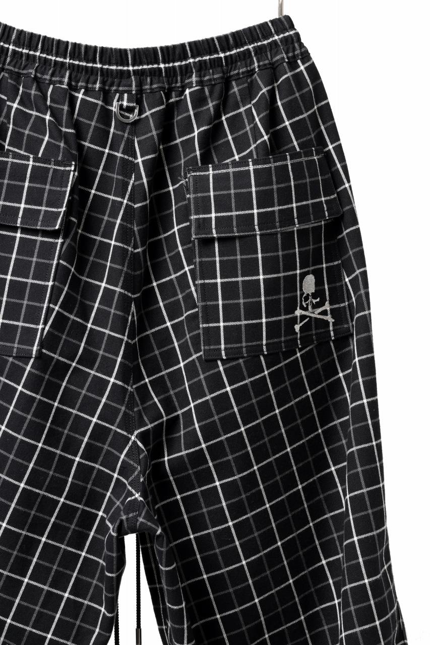mastermind JAPAN EASY WAIST TAPERED TROUSERS (BLACK PLAID) - Image 13