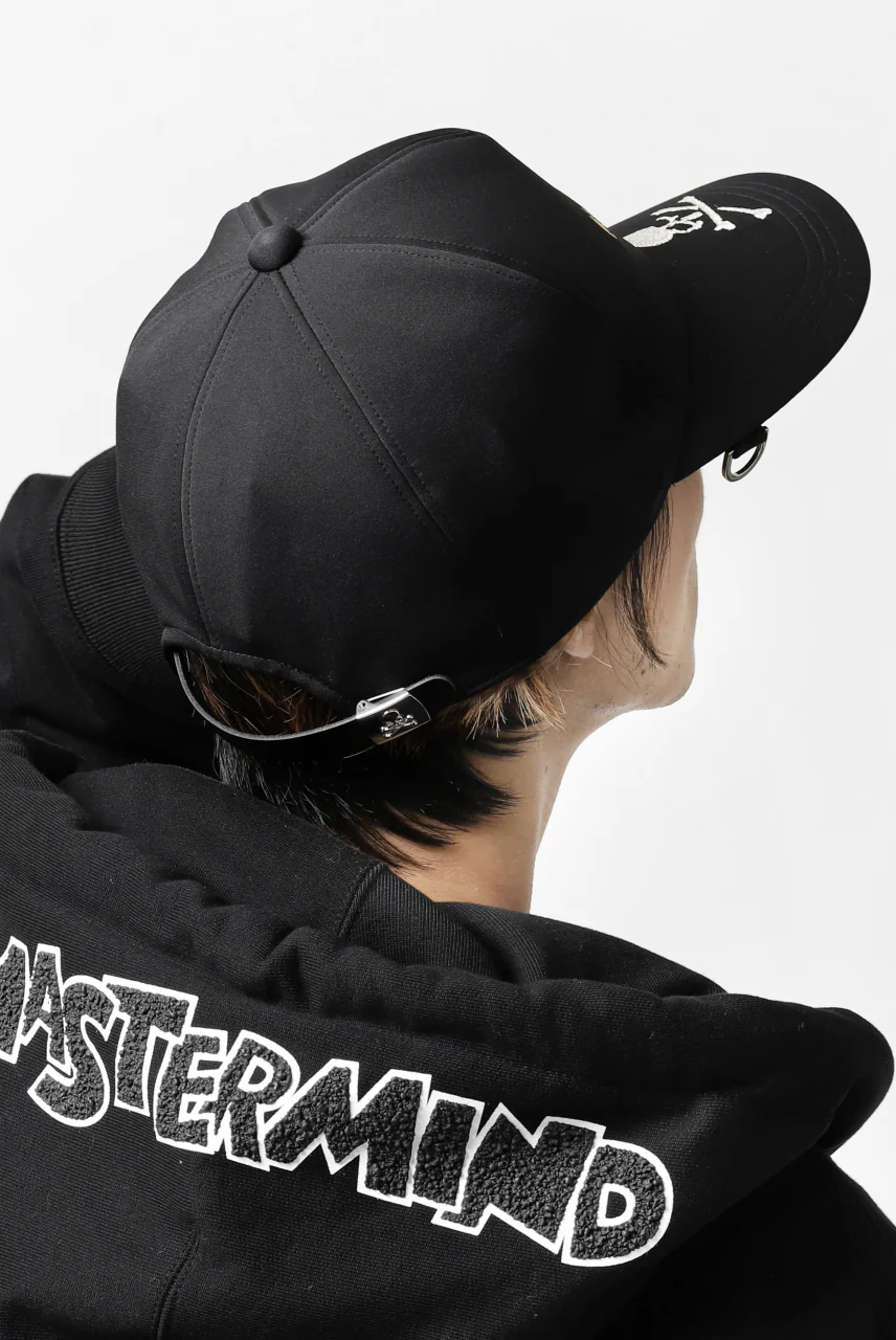 mastermind JAPAN EMBROIDERED TRUCKER CAP (BLACK) - Image 30