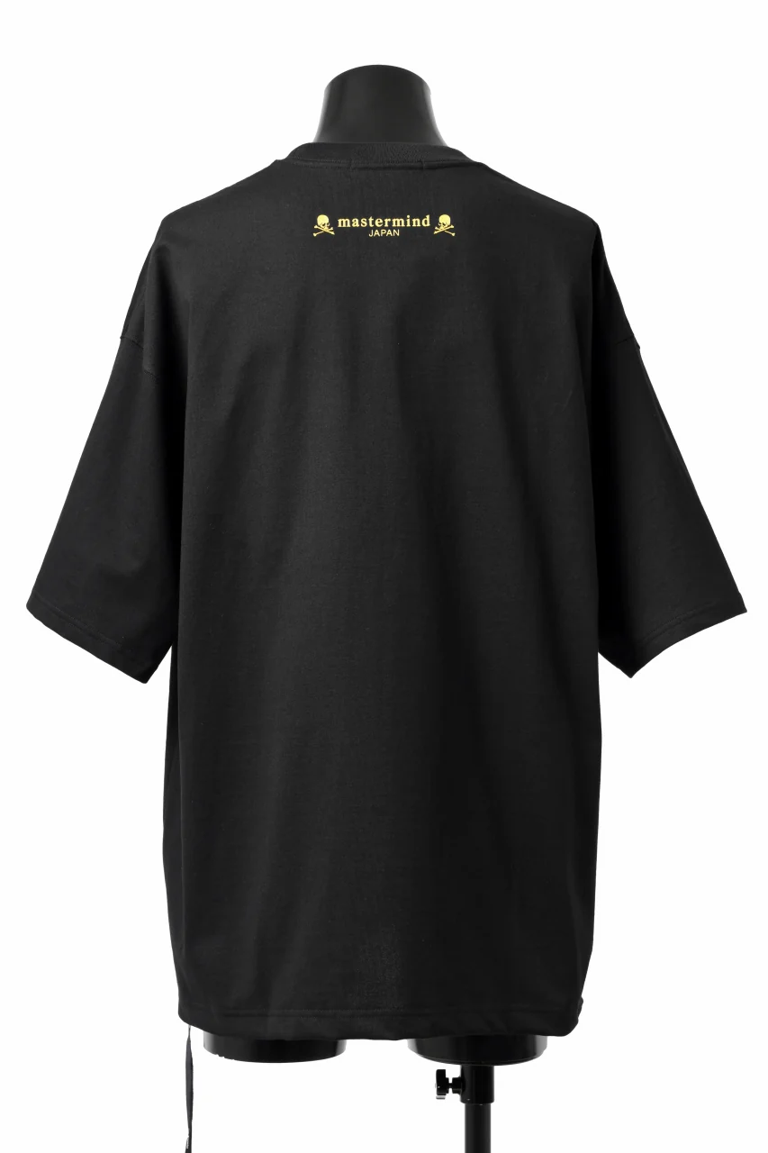mastermind JAPAN FACE LOGO TEE / BOXY FIT (BLACK) - Image 2