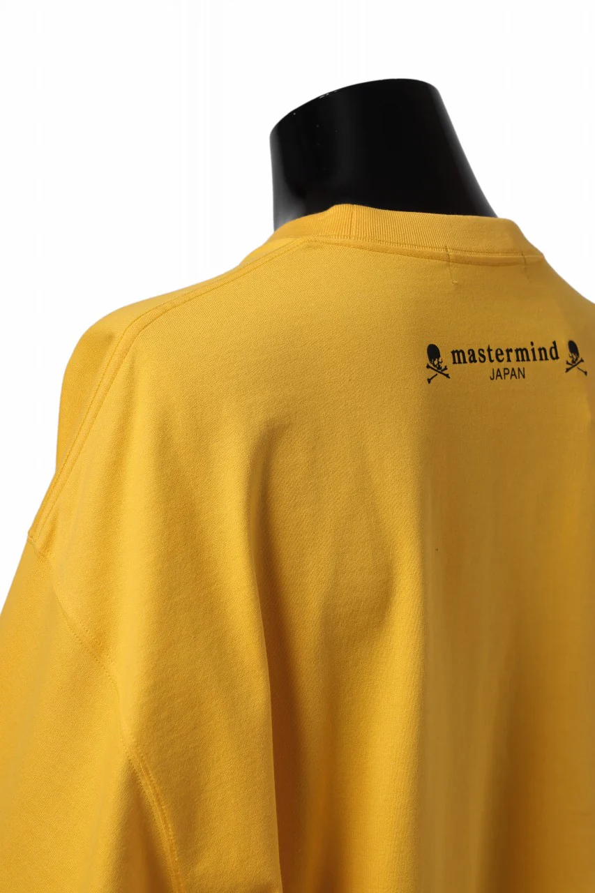 mastermind JAPAN FACE LOGO TEE / BOXY FIT (YELLOW) - Image 15