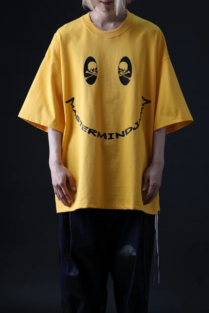 mastermind JAPAN FACE LOGO TEE / BOXY FIT (YELLOW) - Image 21