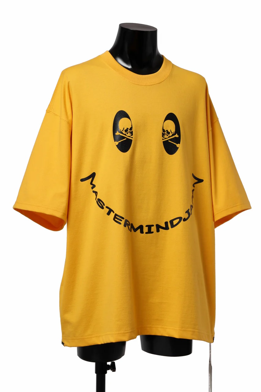 mastermind JAPAN FACE LOGO TEE / BOXY FIT (YELLOW) - Image 3