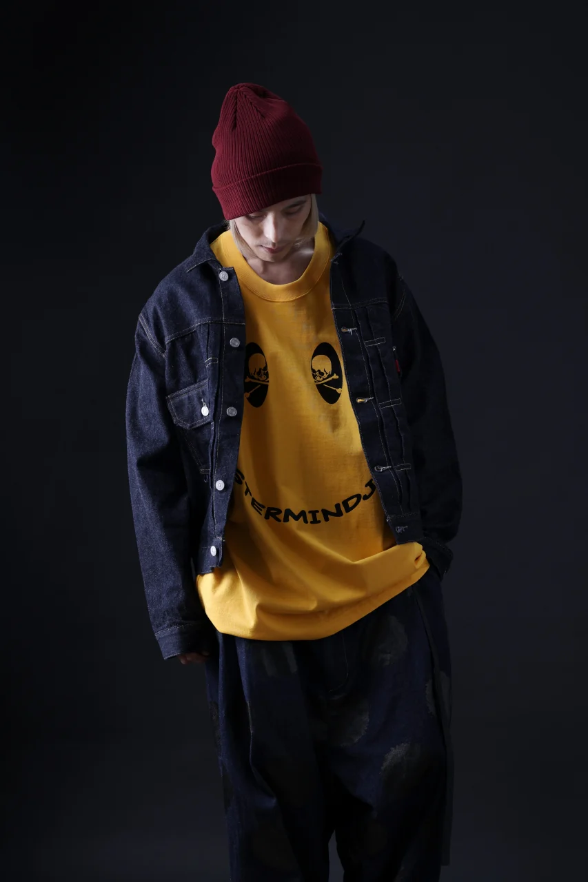mastermind JAPAN FACE LOGO TEE / BOXY FIT (YELLOW) - Image 30