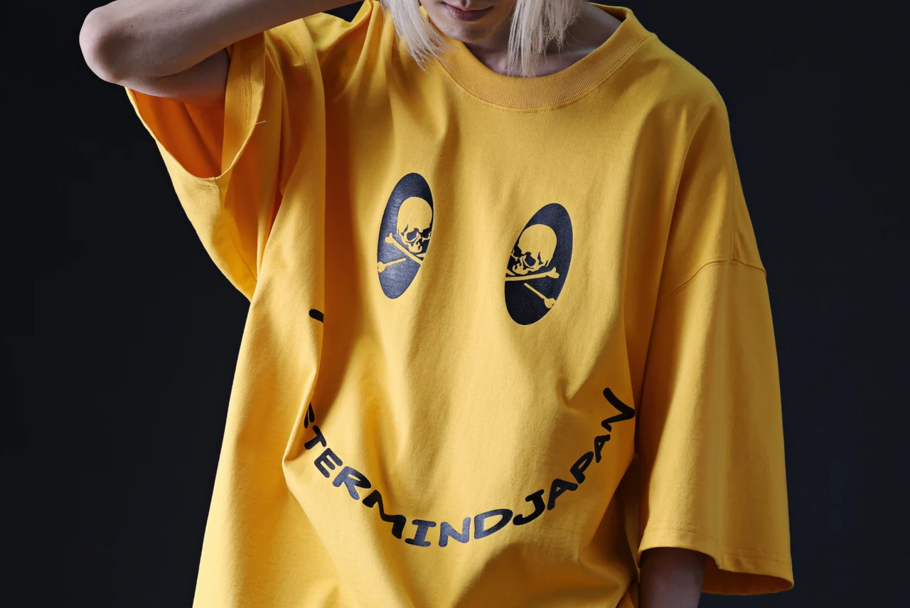 mastermind JAPAN FACE LOGO TEE / BOXY FIT (YELLOW) - Image 34