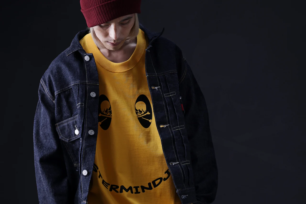 mastermind JAPAN FACE LOGO TEE / BOXY FIT (YELLOW) - Image 36