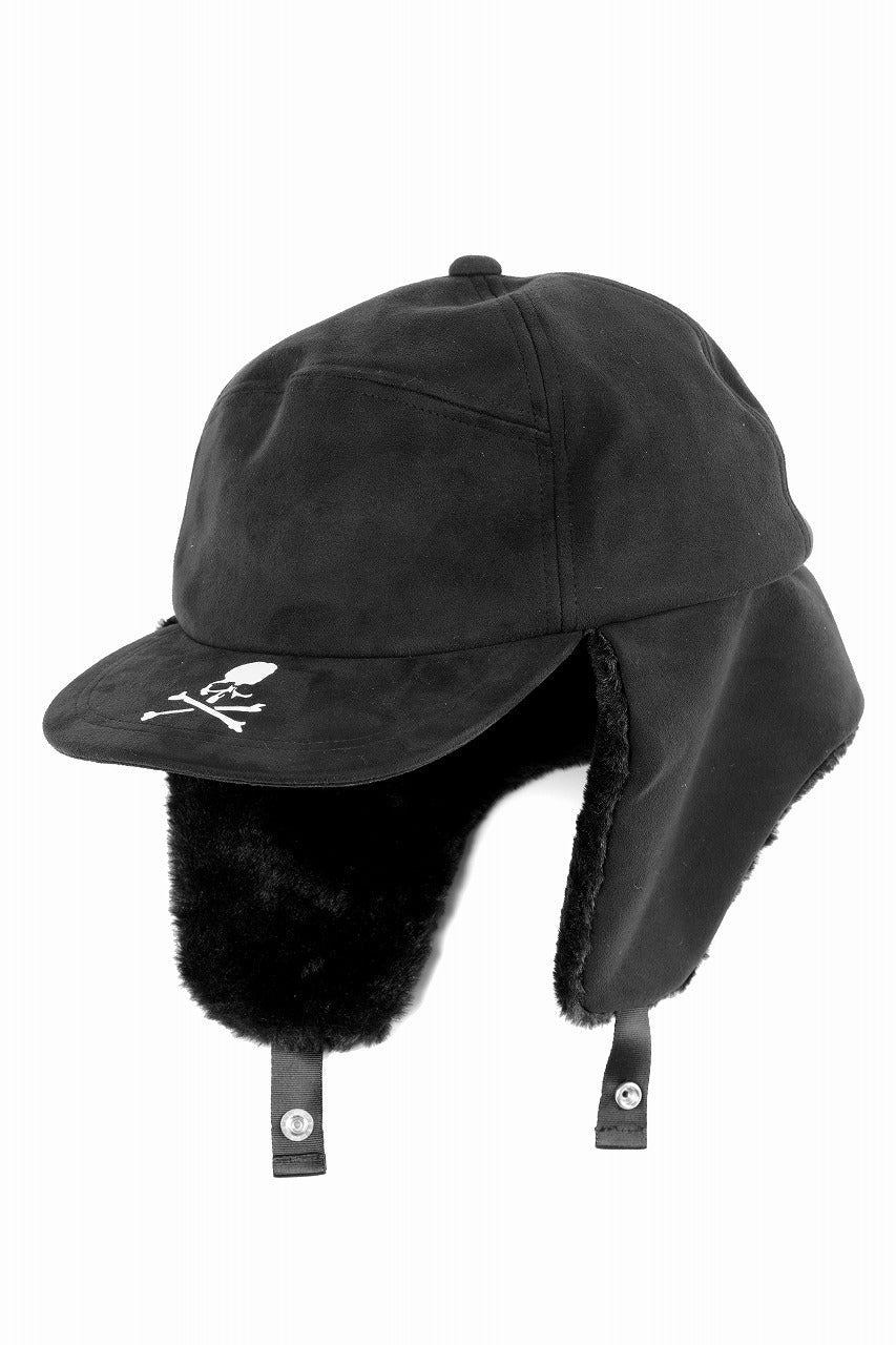 mastermind JAPAN FAUX FUR FLYING CAP (BLACK) - Image 10