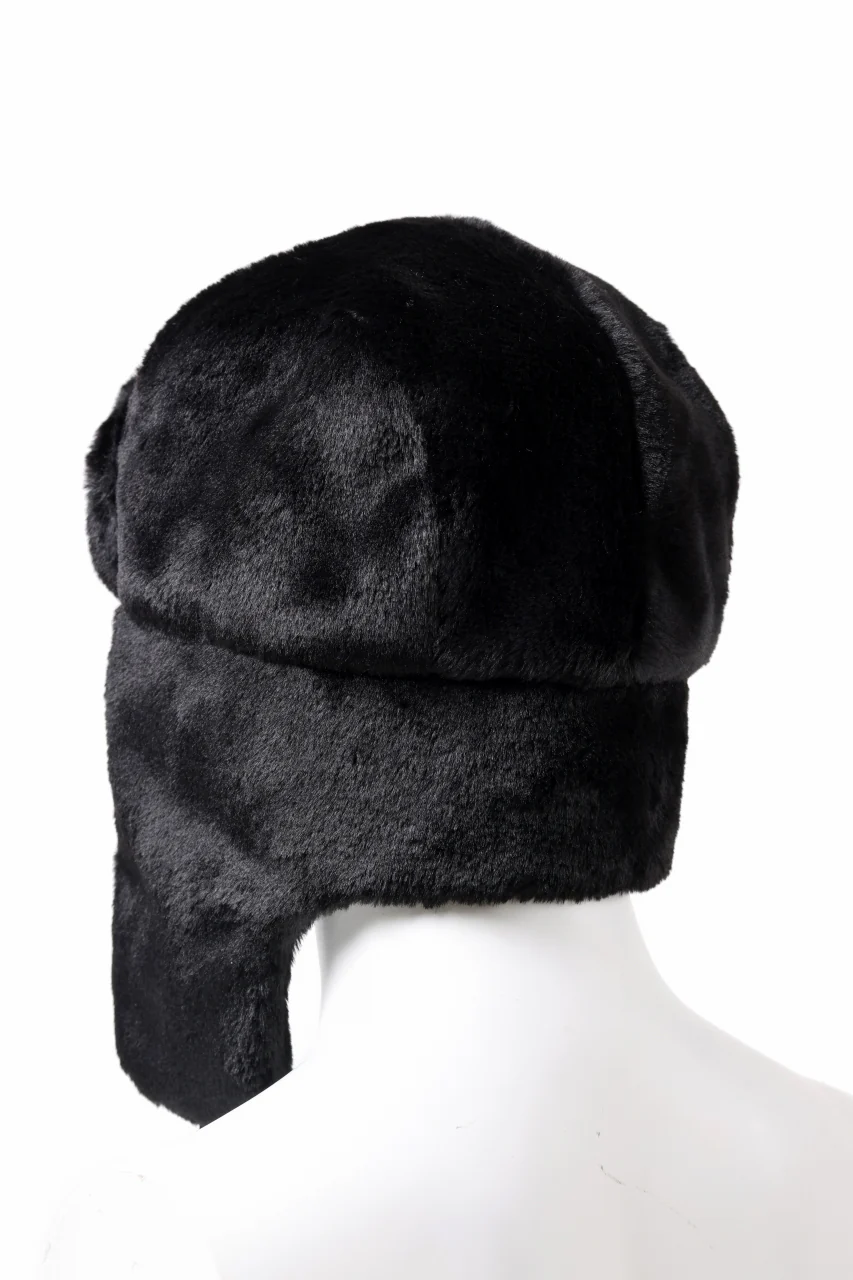 mastermind JAPAN FAUX FUR FLYING CAP (BLACK) - Image 11
