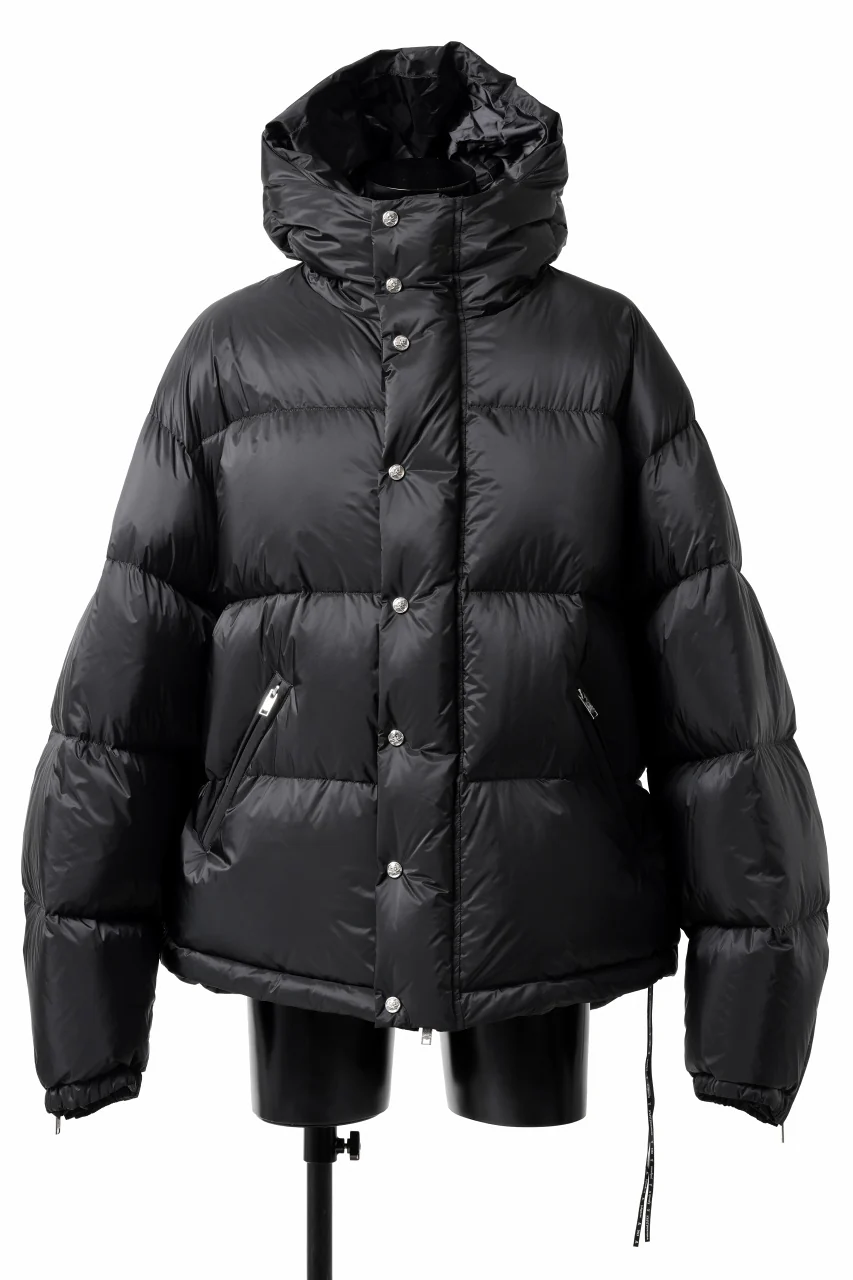 mastermind JAPAN HOODIE DOWN JACKET / KAWADA DOWN® (BLACK) - Image 8