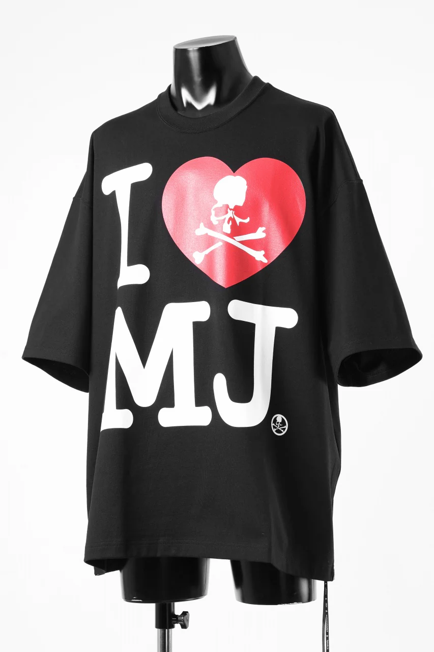 mastermind JAPAN I♡MJ TEE / BOXY FIT (BLACK) - Image 4