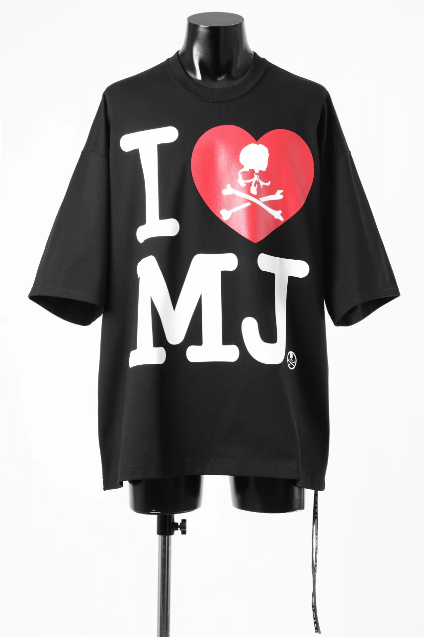 mastermind JAPAN I♡MJ TEE / BOXY FIT (BLACK) - Image 7