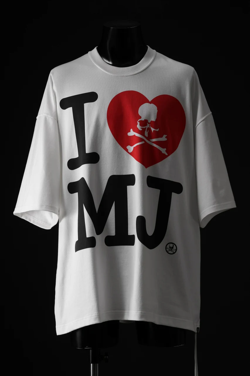 mastermind JAPAN I♡MJ TEE / BOXY FIT (WHITE)