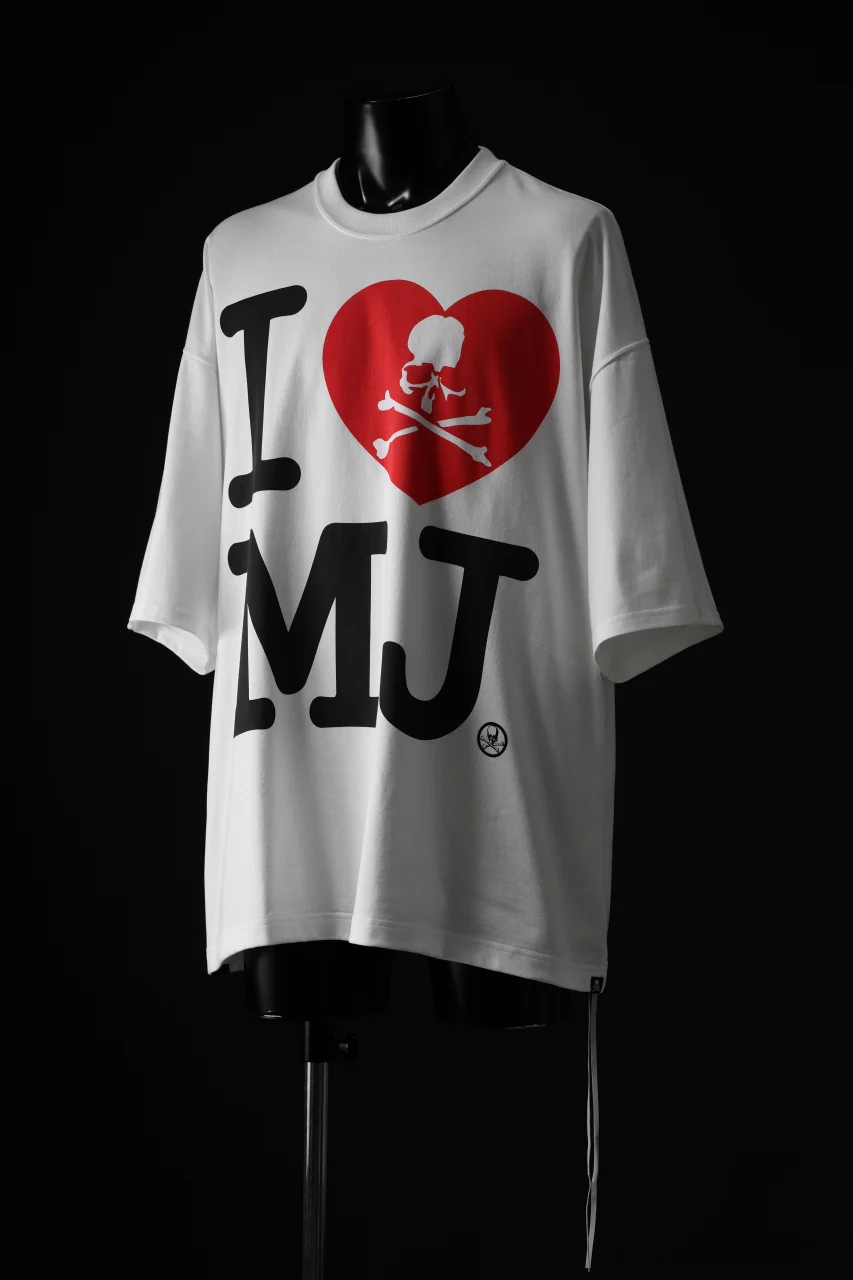 mastermind JAPAN I♡MJ TEE / BOXY FIT (WHITE) - Image 2