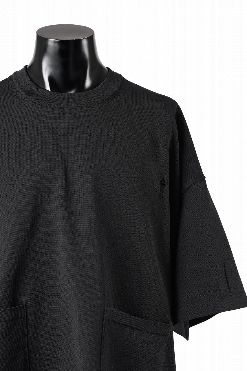 mastermind JAPAN INTARSIA SS KNIT SWEATER / OVERSIZED (BLACK) - Image 16