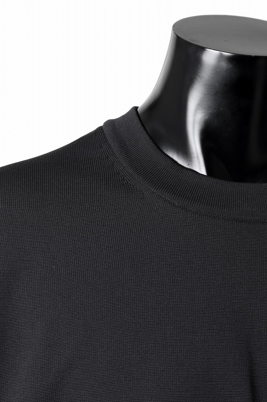 mastermind JAPAN INTARSIA SS KNIT SWEATER / OVERSIZED (BLACK) - Image 17