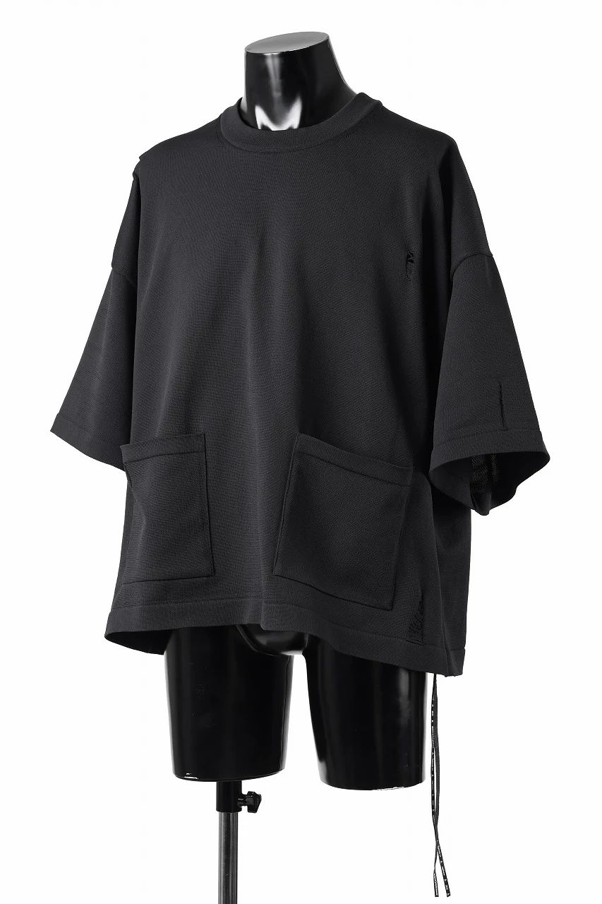 mastermind JAPAN INTARSIA SS KNIT SWEATER / OVERSIZED (BLACK) - Image 9