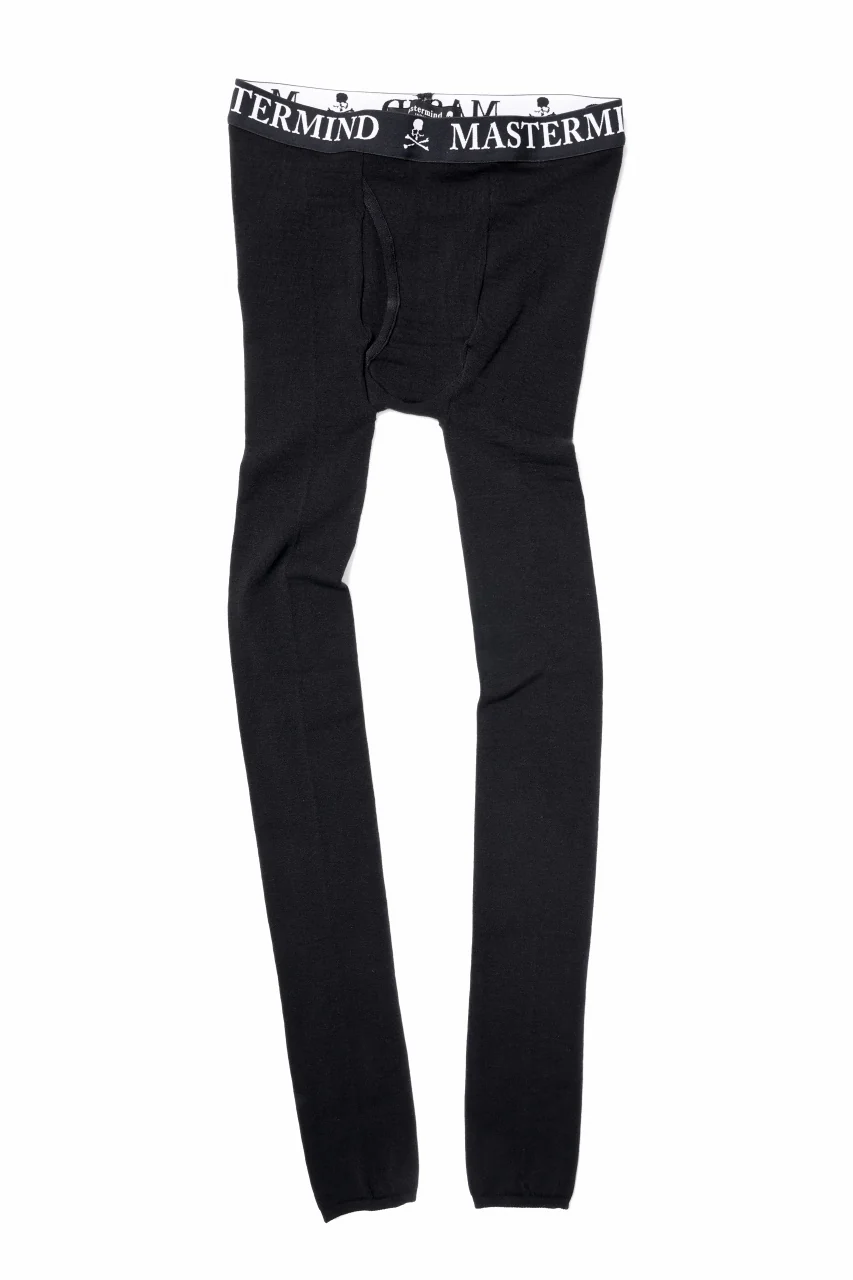 mastermind JAPAN LEGGINGS / SKULL LOGO (BLACK) - Image 2