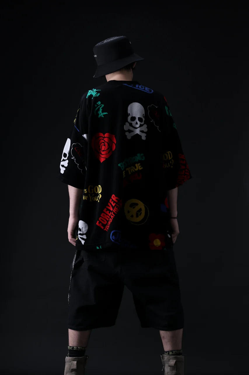 mastermind JAPAN LIGHT OZ SELVEDGE DENIM WORK SHORTS / SPECIAL WATER REPELLENT (BLACK) - Image 30