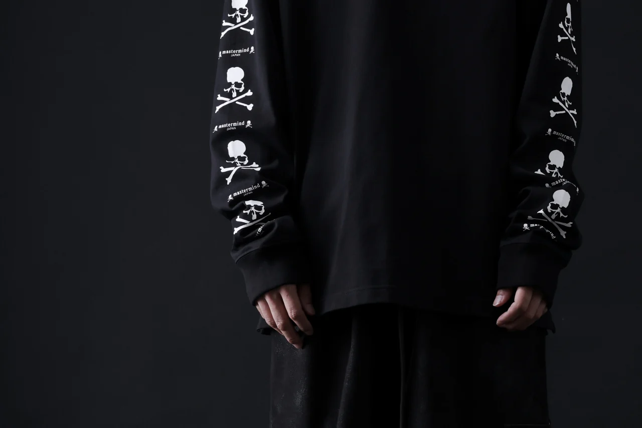 mastermind JAPAN LONG SLEEVE TOPS / REGULAR FIT (BLACK) - Image 20