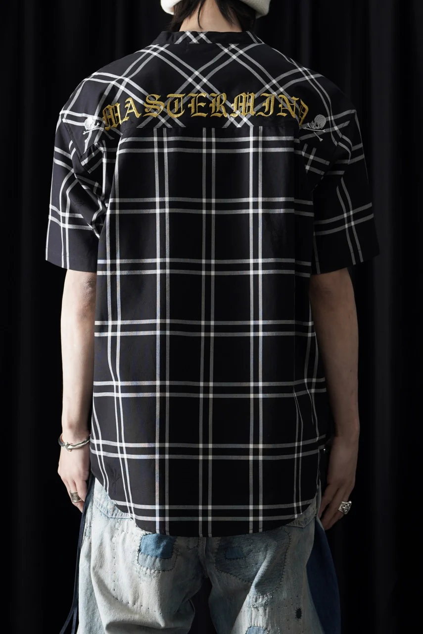 mastermind JAPAN MIXED-FABRIC POCKET SS TEE / REGULAR FIT (BLACK x BLACK) - Image 11
