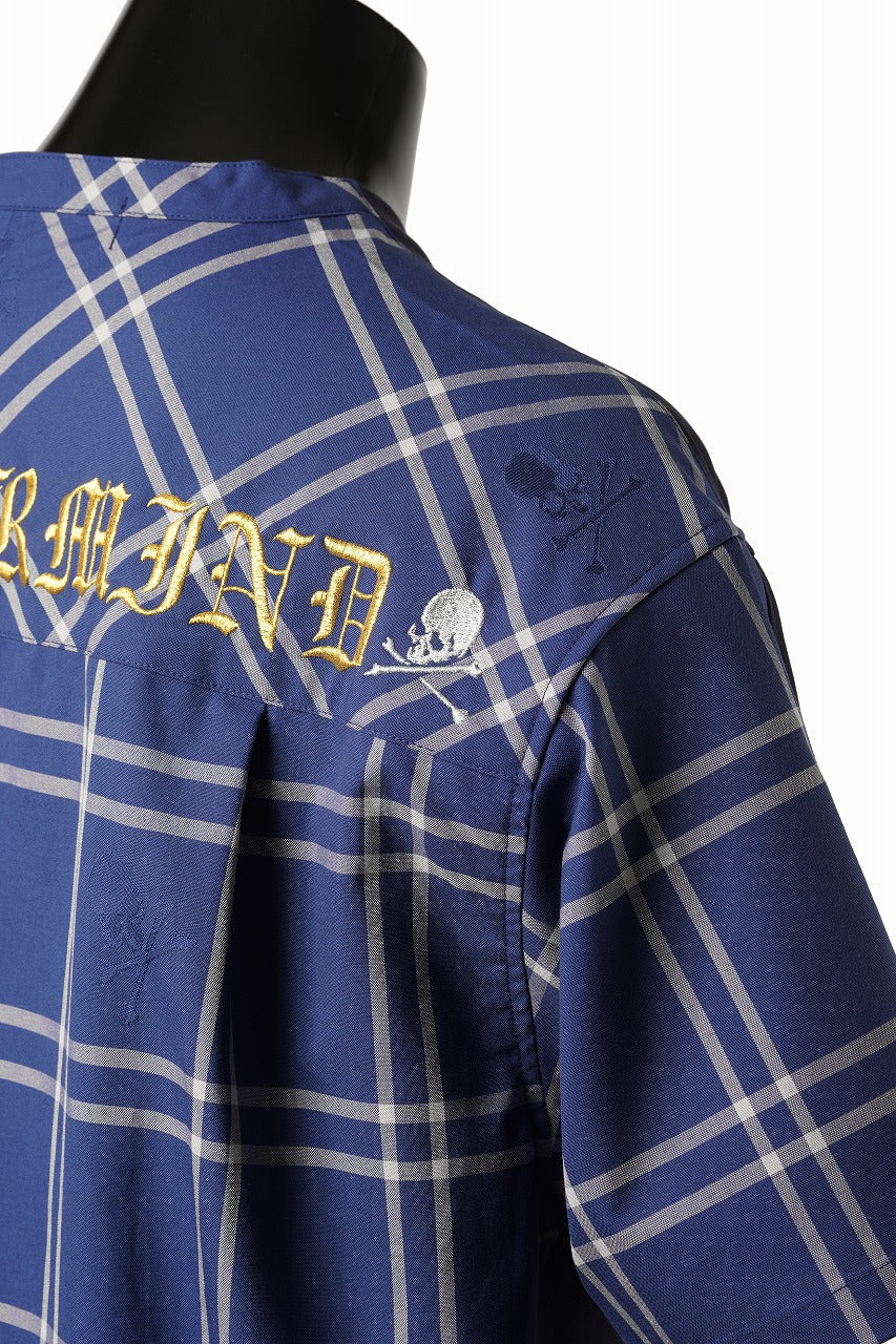 mastermind JAPAN MIXED-FABRIC POCKET SS TEE / REGULAR FIT (NAVY x NAVY) - Image 8