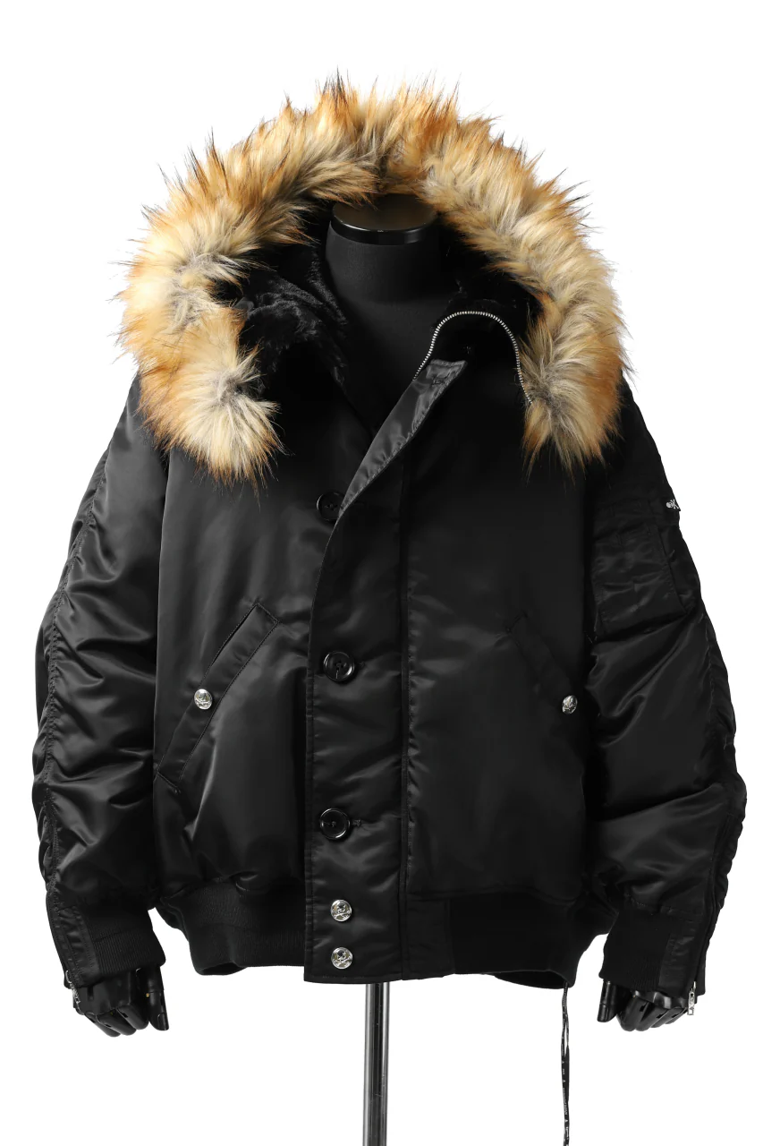 mastermind JAPAN N-2B HEAVY-ZONE FLIGHT JACKET (BLACK)