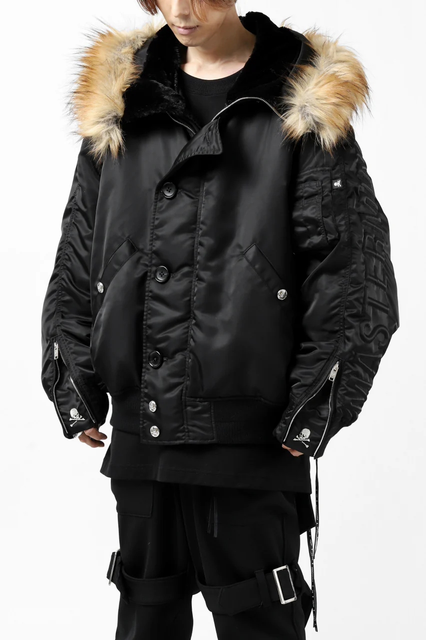mastermind JAPAN N-2B HEAVY-ZONE FLIGHT JACKET (BLACK) - Image 10