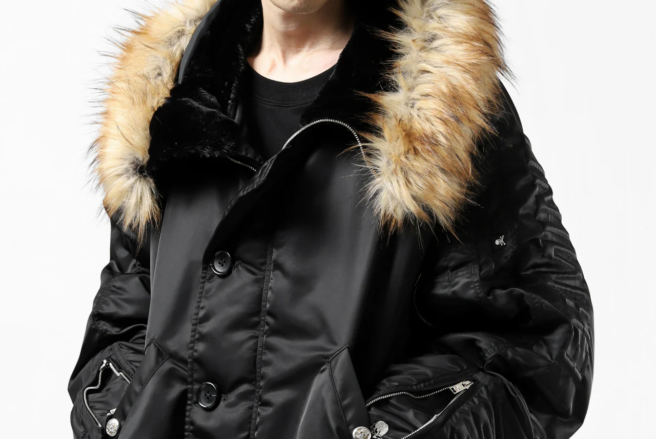 mastermind JAPAN N-2B HEAVY-ZONE FLIGHT JACKET (BLACK) - Image 101