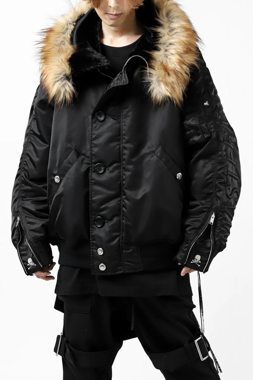 mastermind JAPAN N-2B HEAVY-ZONE FLIGHT JACKET (BLACK) - Image 11