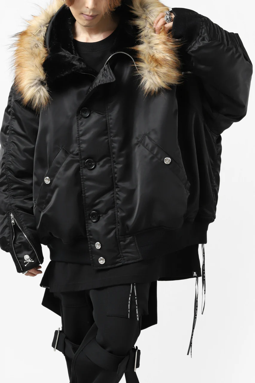 mastermind JAPAN N-2B HEAVY-ZONE FLIGHT JACKET (BLACK) - Image 12