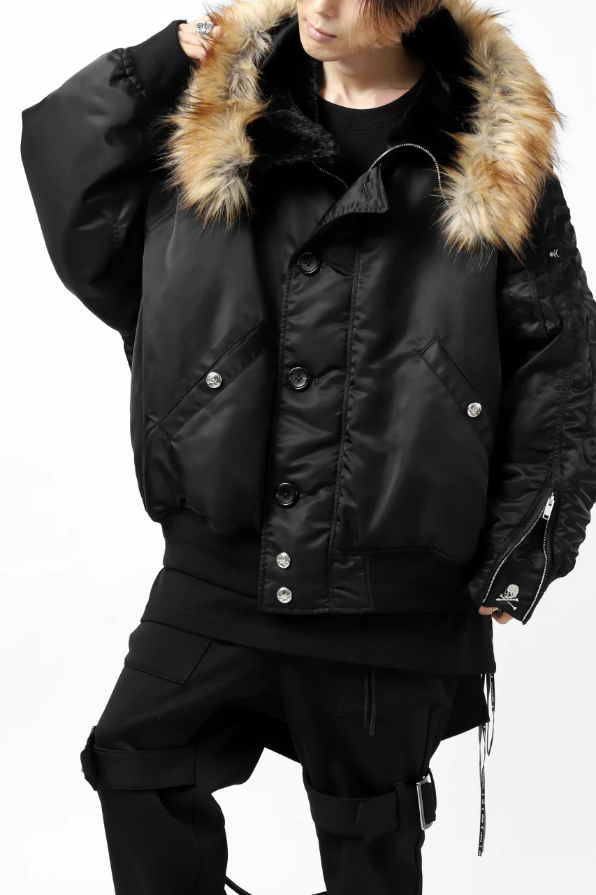 mastermind JAPAN N-2B HEAVY-ZONE FLIGHT JACKET (BLACK) - Image 13