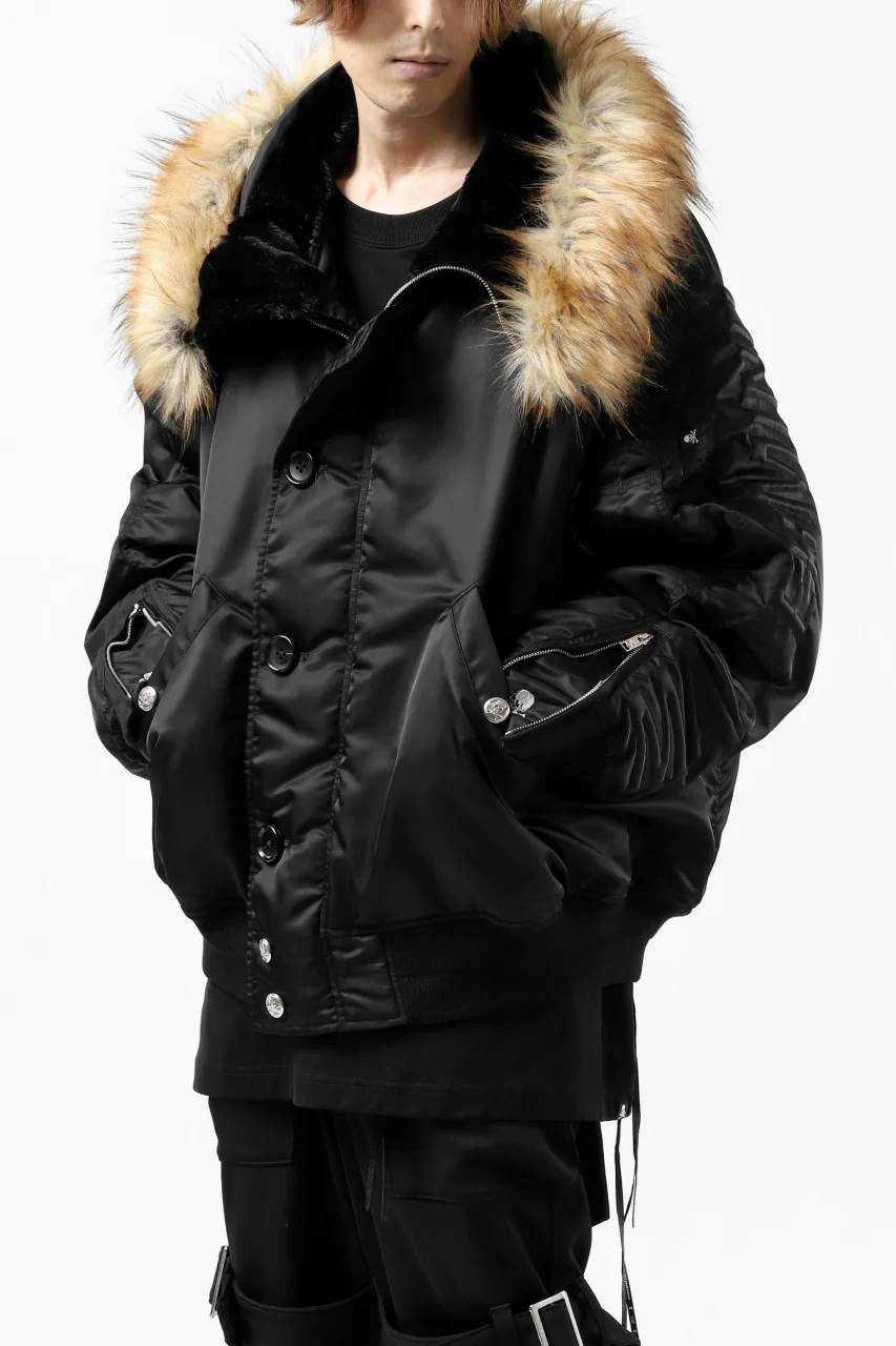 mastermind JAPAN N-2B HEAVY-ZONE FLIGHT JACKET (BLACK) - Image 14