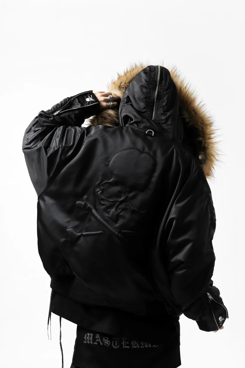 mastermind JAPAN N-2B HEAVY-ZONE FLIGHT JACKET (BLACK) - Image 18
