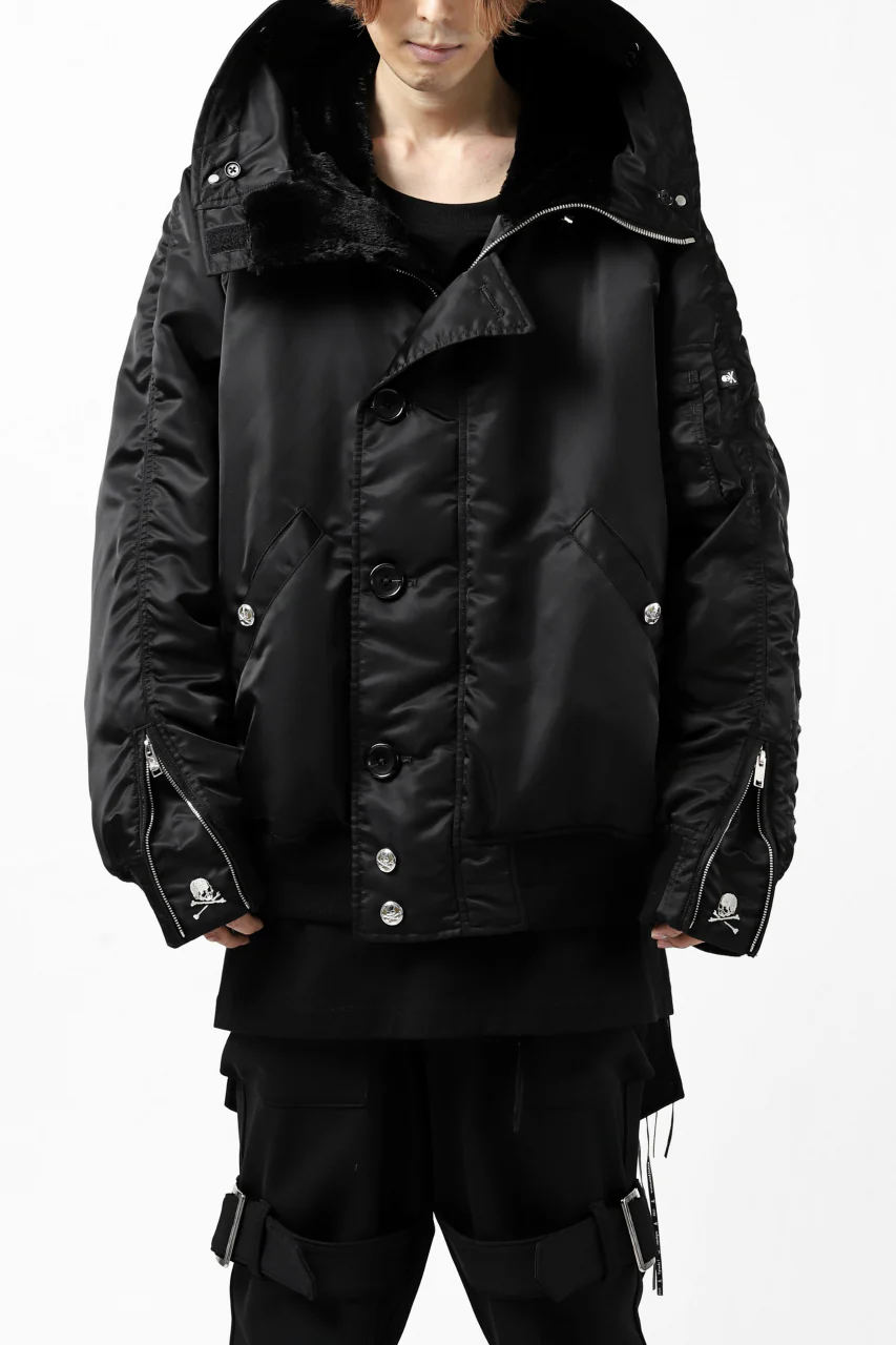 mastermind JAPAN N-2B HEAVY-ZONE FLIGHT JACKET (BLACK) - Image 19