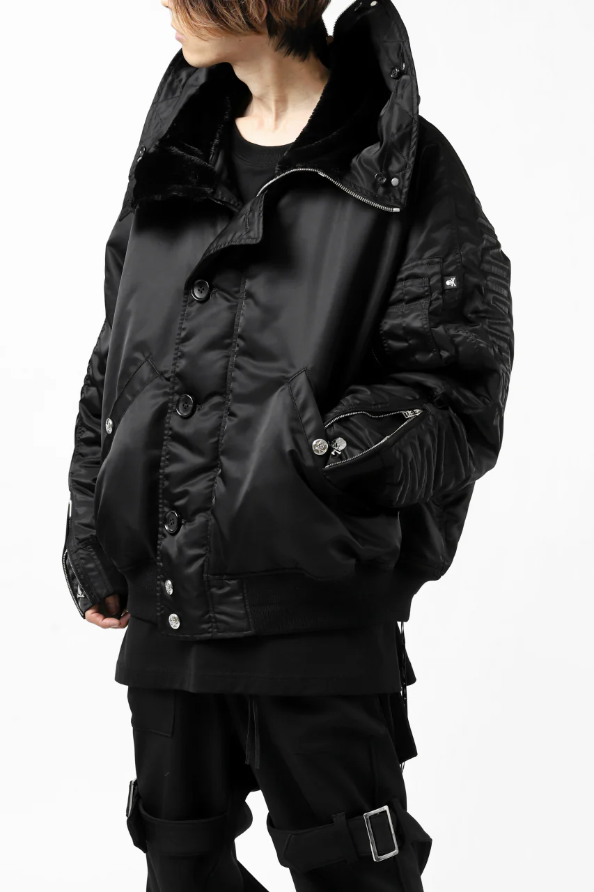mastermind JAPAN N-2B HEAVY-ZONE FLIGHT JACKET (BLACK) - Image 21