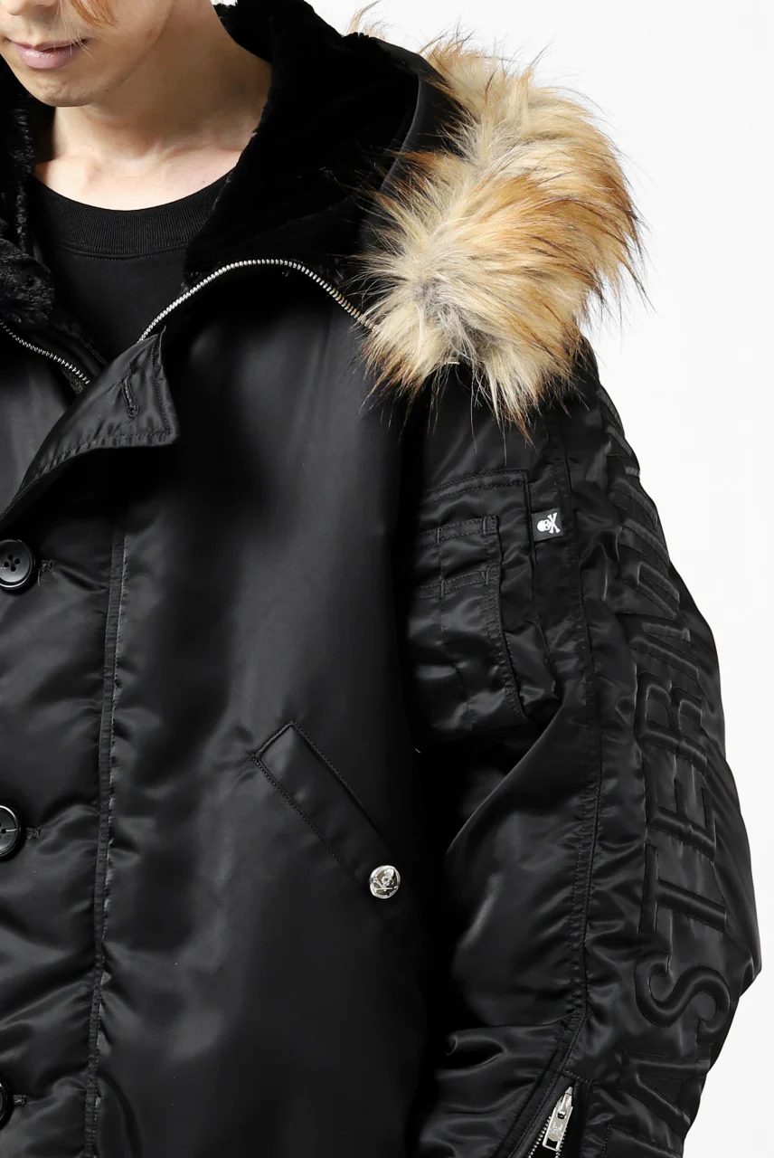 mastermind JAPAN N-2B HEAVY-ZONE FLIGHT JACKET (BLACK) - Image 25