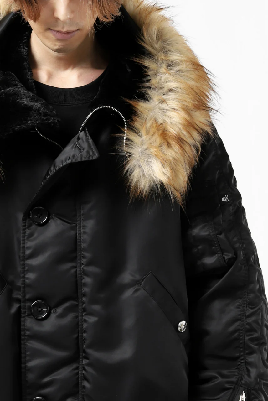 mastermind JAPAN N-2B HEAVY-ZONE FLIGHT JACKET (BLACK) - Image 26