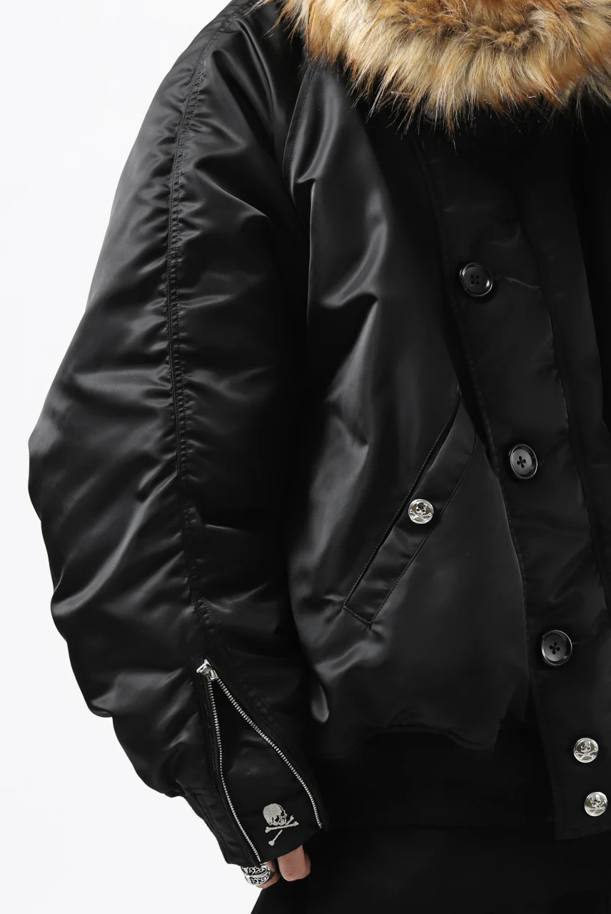 mastermind JAPAN N-2B HEAVY-ZONE FLIGHT JACKET (BLACK) - Image 27