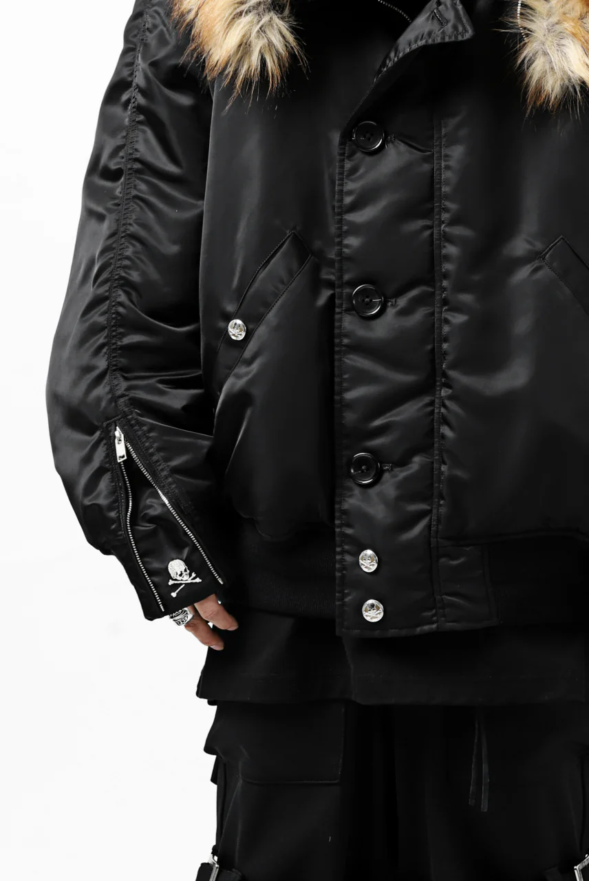 mastermind JAPAN N-2B HEAVY-ZONE FLIGHT JACKET (BLACK) - Image 29