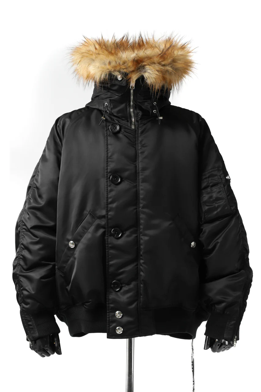 mastermind JAPAN N-2B HEAVY-ZONE FLIGHT JACKET (BLACK) - Image 41