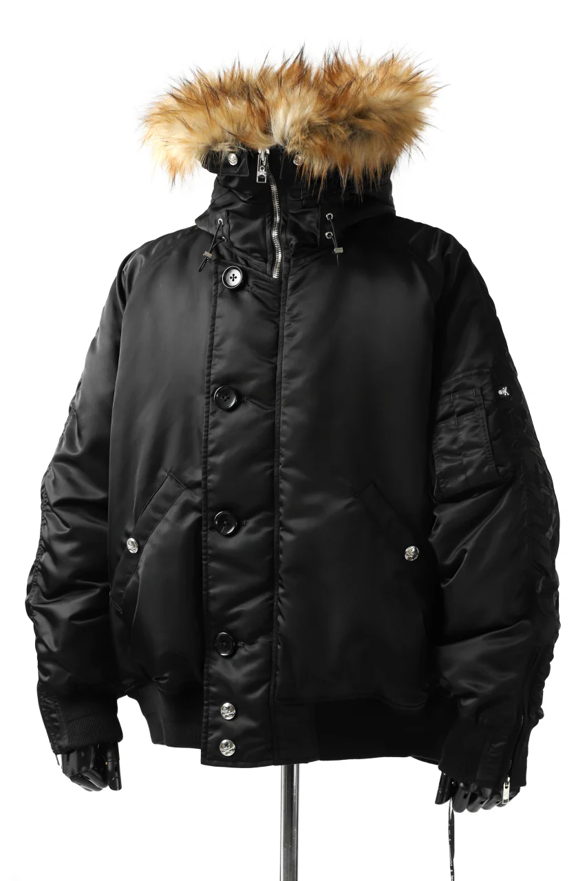 mastermind JAPAN N-2B HEAVY-ZONE FLIGHT JACKET (BLACK) - Image 42