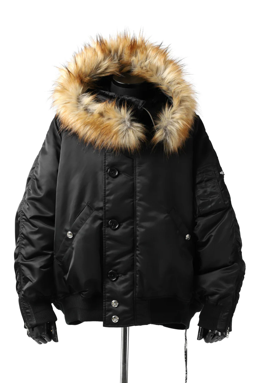 mastermind JAPAN N-2B HEAVY-ZONE FLIGHT JACKET (BLACK) - Image 43