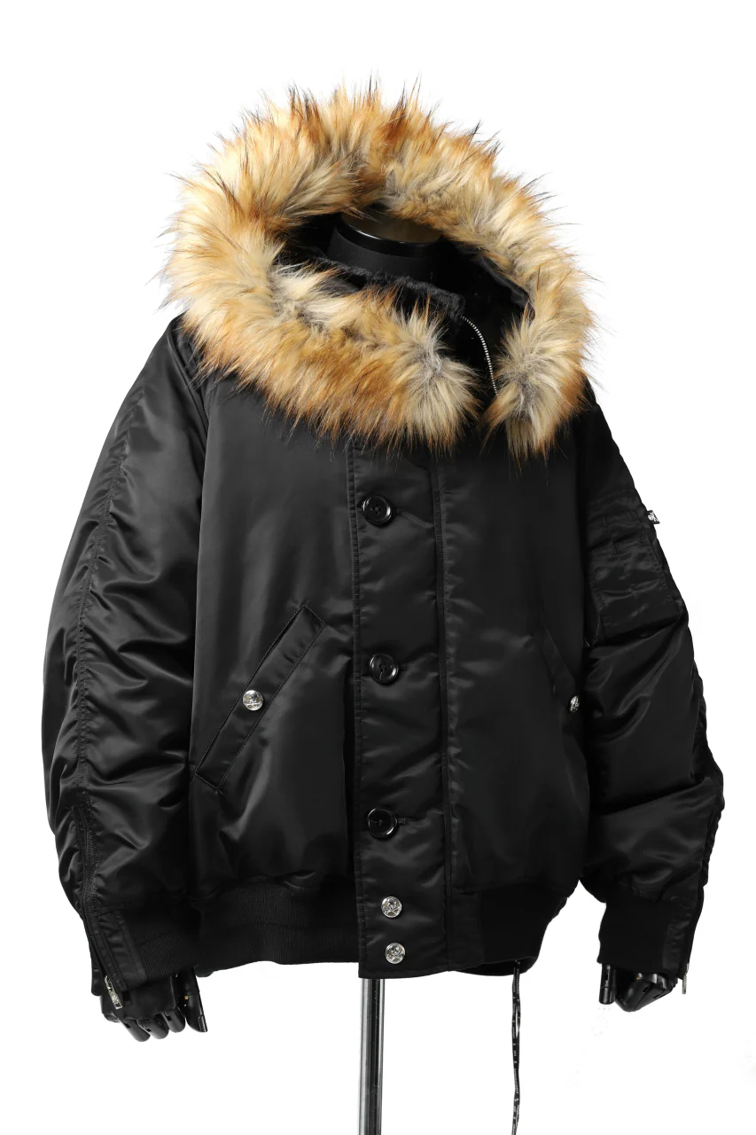 mastermind JAPAN N-2B HEAVY-ZONE FLIGHT JACKET (BLACK) - Image 44