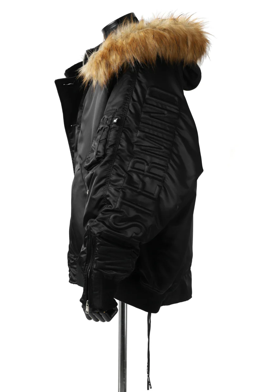 mastermind JAPAN N-2B HEAVY-ZONE FLIGHT JACKET (BLACK) - Image 46