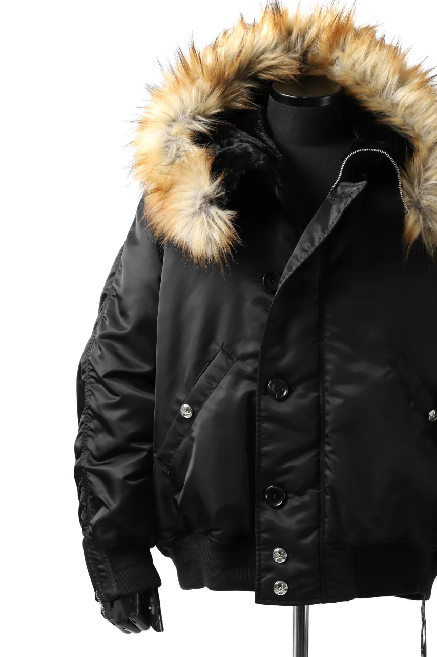 mastermind JAPAN N-2B HEAVY-ZONE FLIGHT JACKET (BLACK) - Image 56