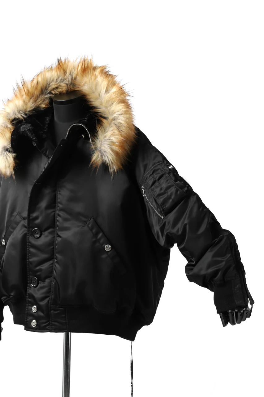 mastermind JAPAN N-2B HEAVY-ZONE FLIGHT JACKET (BLACK) - Image 65